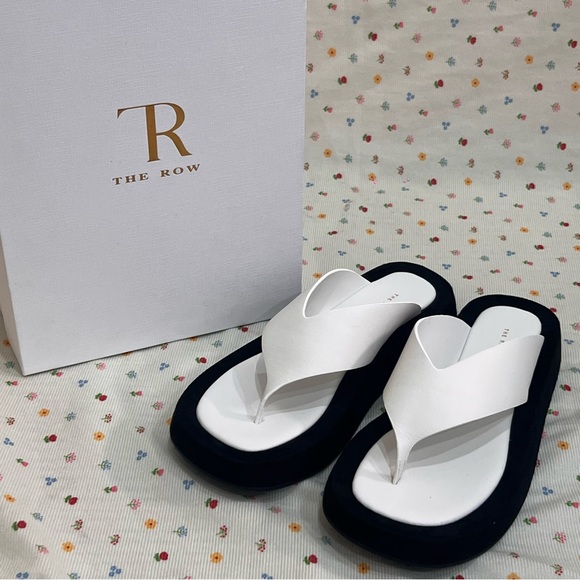 The Row Shoes - The Row women's Blackand White Sandals